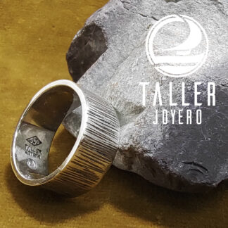 Anillo Hombre Rayado 01 -003 tallerjoyero.cl