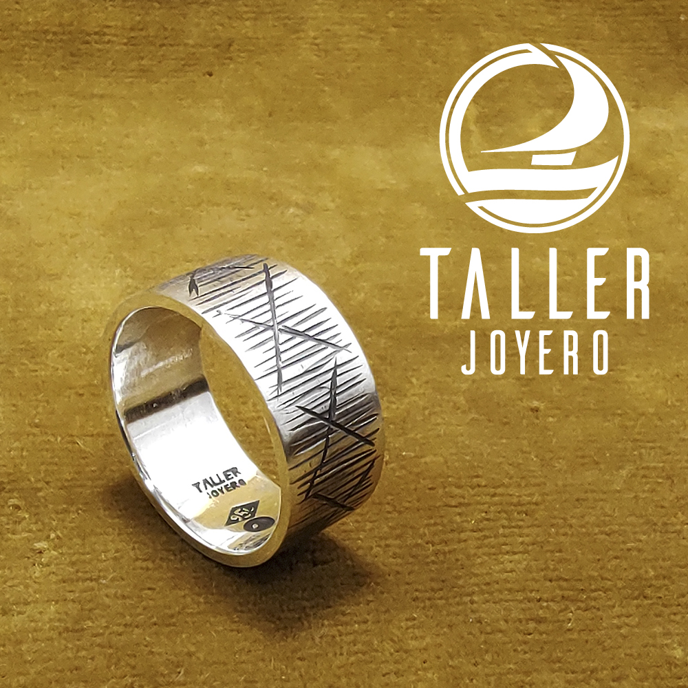 Anillo Hombre Rayado 02 -002 tallerjoyero.cl