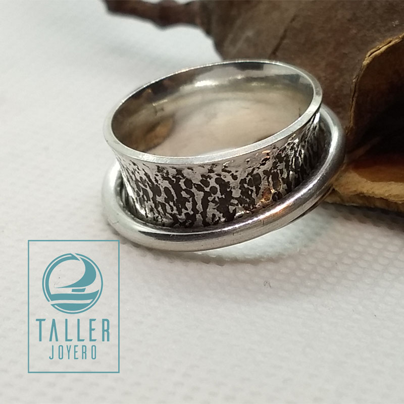 Anillo Plata Relajacion 01 -006 tallerjoyero.cl