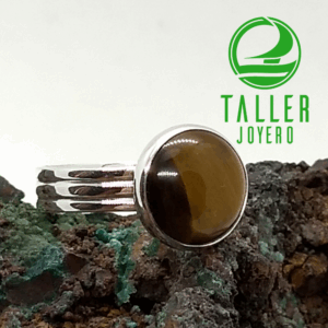 Anillo en plata y ojo de tigre Taller Joyero