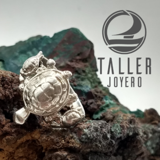 Anillo Plata Tortuga 01 -001 tallerjoyero.cl