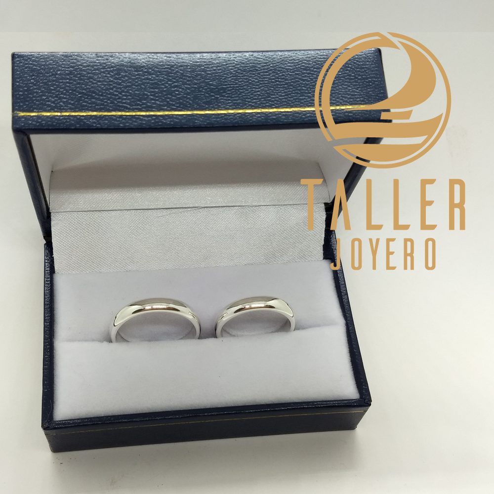 Argollas Corte Ingles 4mm 01 -003 tallerjoyero.cl
