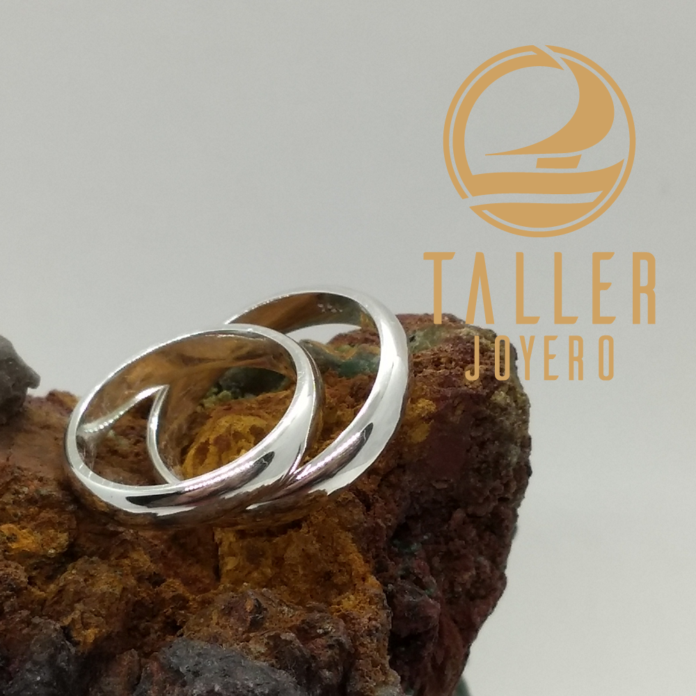 Argollas Corte Ingles 4mm 01 -004 tallerjoyero.cl