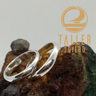 Argollas Corte Ingles 4mm 01 -005 tallerjoyero.cl
