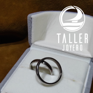 Argollas Oro Blanco Corte Ingles 01 3mm 01 -002 tallerjoyero.cl