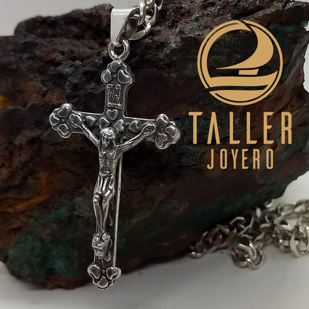 Cruz Plata Tradicional 01 -004 tallerjoyero.cl