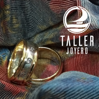 Argollas Plata Oro 03 -003 tallerjoyero.cl