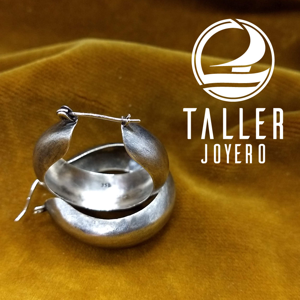 Aros Bote De Plata 01 -002 tallerjoyero.cl
