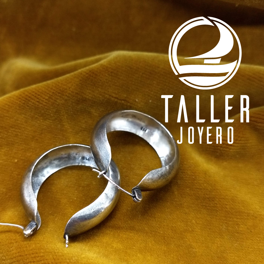 Aros Bote De Plata 01 -004 tallerjoyero.cl