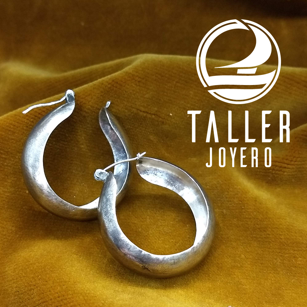 Aros Bote De Plata 01 -005 tallerjoyero.cl