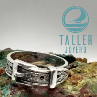 Anillo Diseño Cinturon 01 -003 tallerjoyero.cl