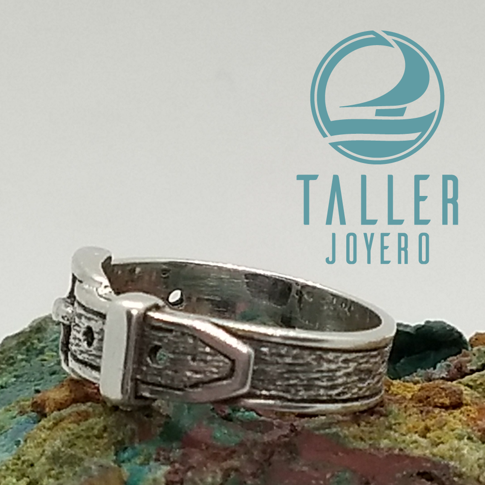 Anillo Diseño Cinturon 01 -005 tallerjoyero.cl
