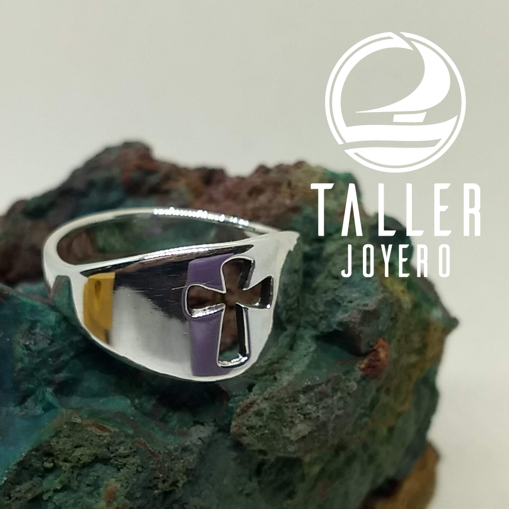 Anillo Diseño Cruz 01 -002 tallerjoyero.cl