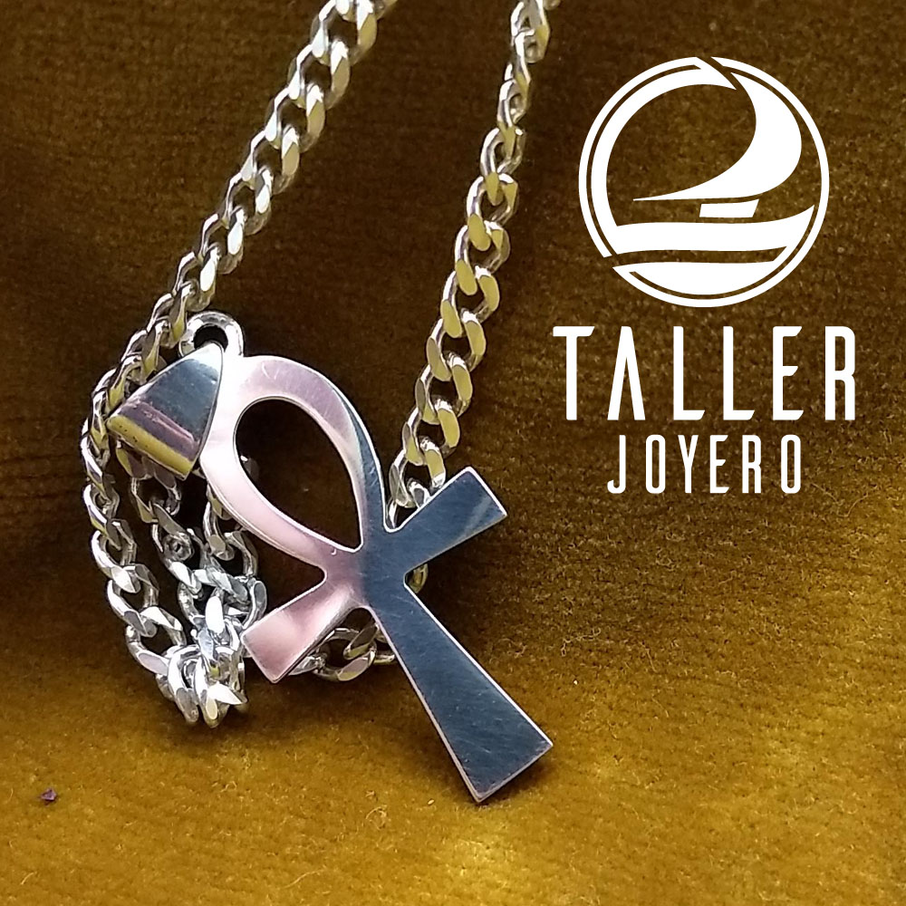 Colgante Cruz Ank 02 -001 tallerjoyero.cl
