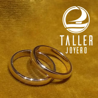 Argollas Oro Corte Ingles 3mm 01 -003 tallerjoyero.cl