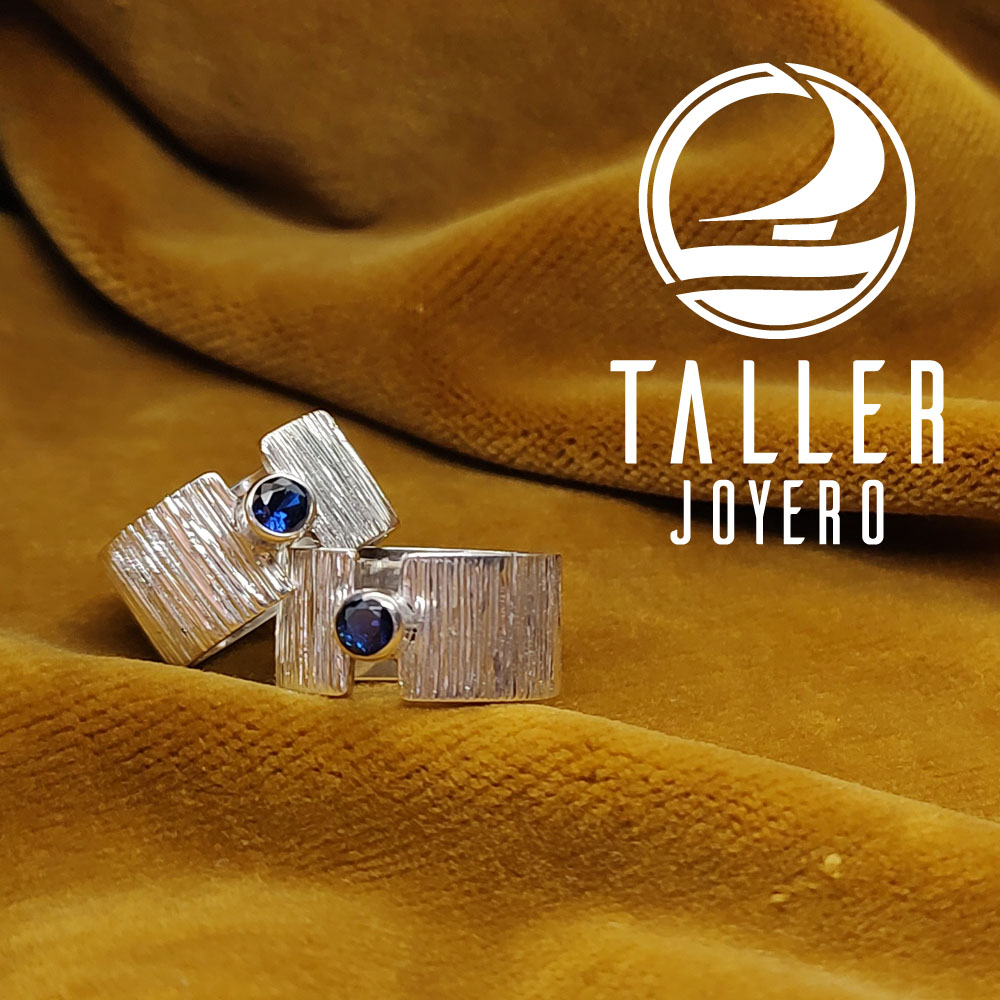 Argollas Plata Diseño 03 -001 tallerjoyero.cl