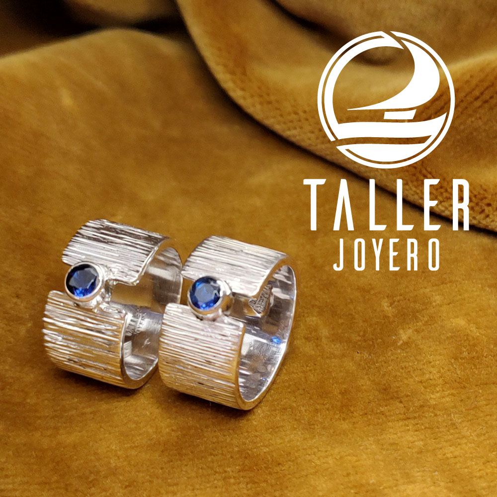 Argollas Plata Diseño 03 -004 tallerjoyero.cl