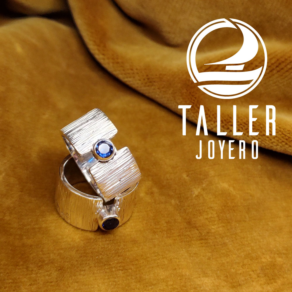 Argollas Plata Diseño 03 -005 tallerjoyero.cl