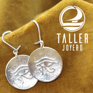 Aros Plata Ojo De Orus 01 -001 tallerjoyero.cl