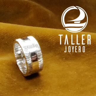 Anillo Hombre Rayado 06 -002 tallerjoyero