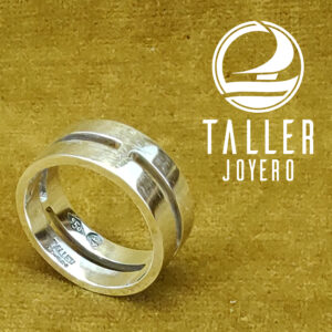 Anillo de plata doble 001