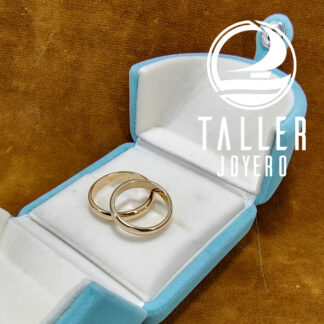 Argollas Oro Corte Ingles 4mm 02 -003 tallerjoyero.cl