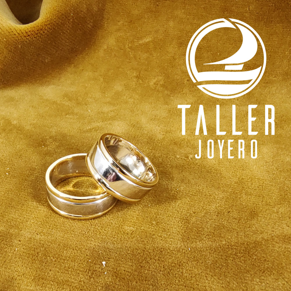 Argollas Plata Oro 04 -002 tallerjoyero.cl