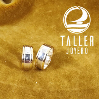 Argollas Plata Oro 04 -003 tallerjoyero.cl