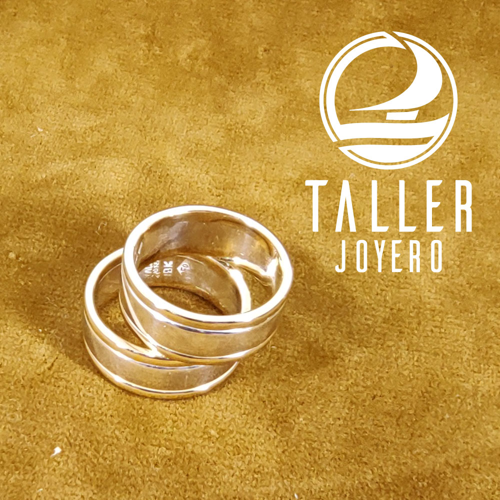 Argollas Plata Oro 04 -004 tallerjoyero.cl