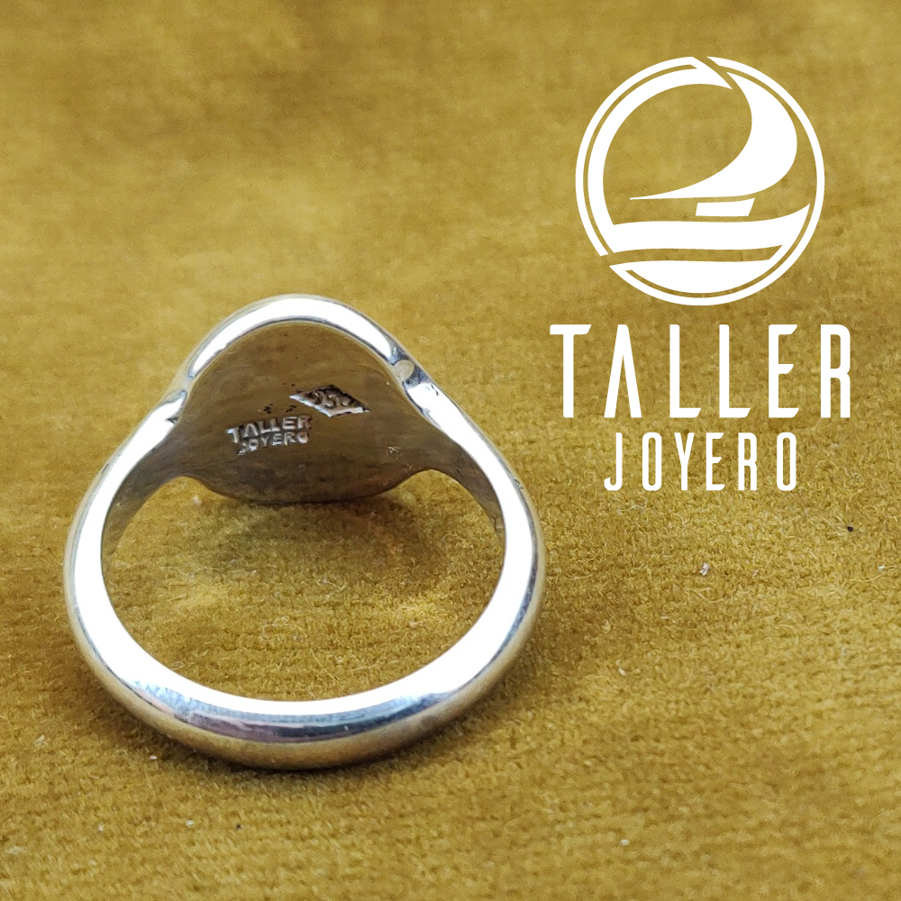 Anillo Sello Diseño 02-001 tallerjoyero.cl