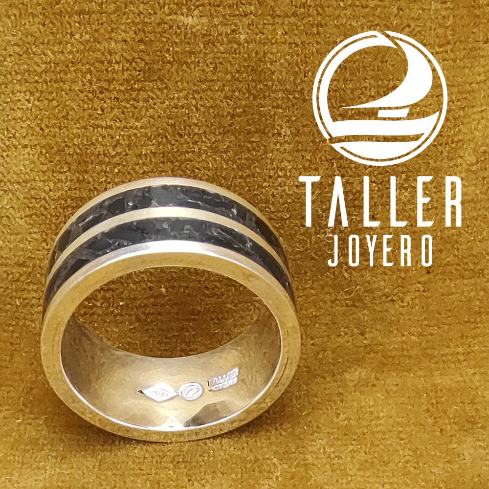 Anillo Grande con Onix 01 -004 tallerjoyero.cl