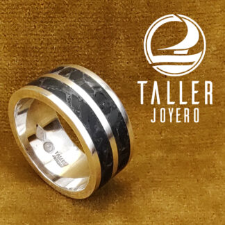 Anillo Grande con Onix 01 -005 tallerjoyero.cl