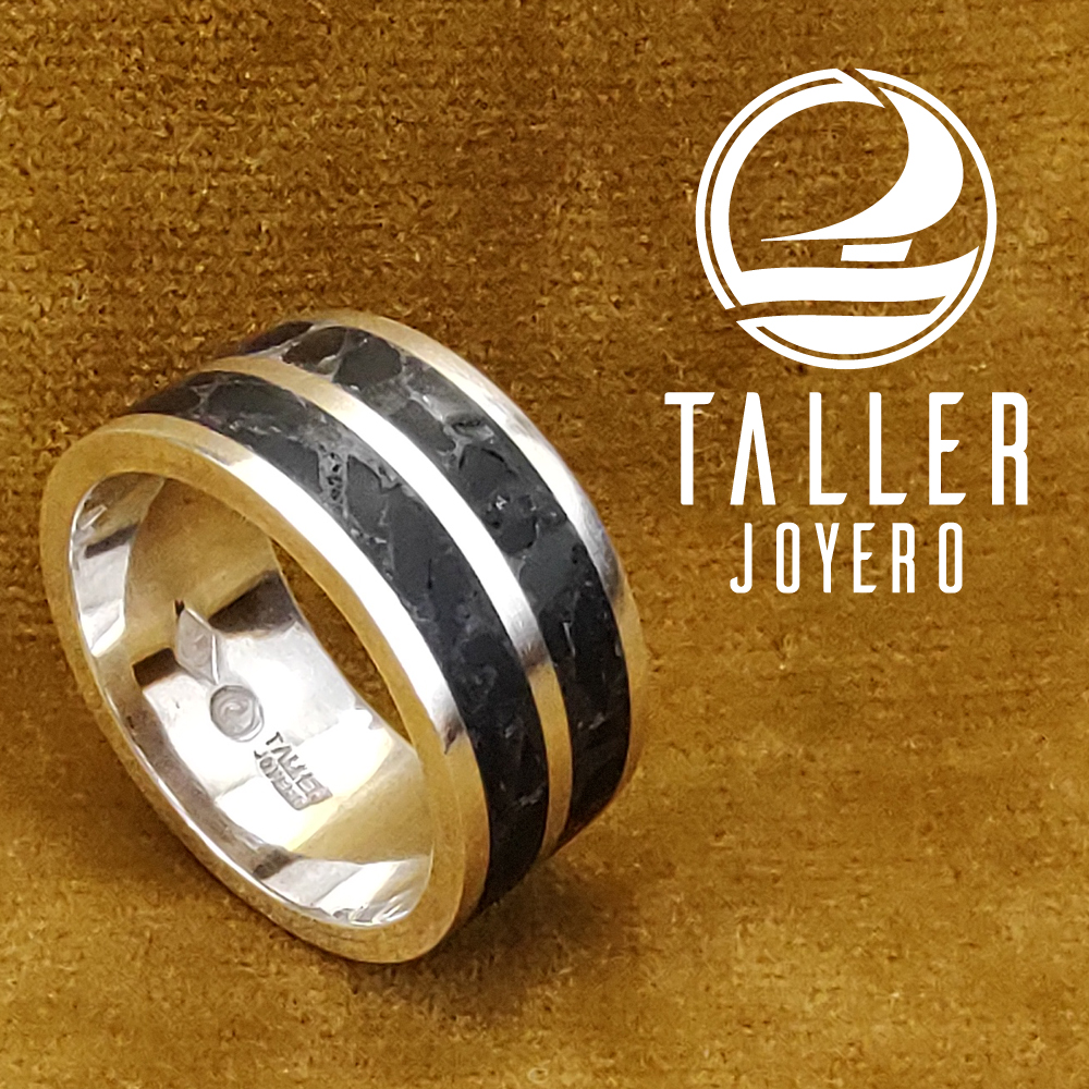 Anillo Grande con Onix 01 -005 tallerjoyero.cl