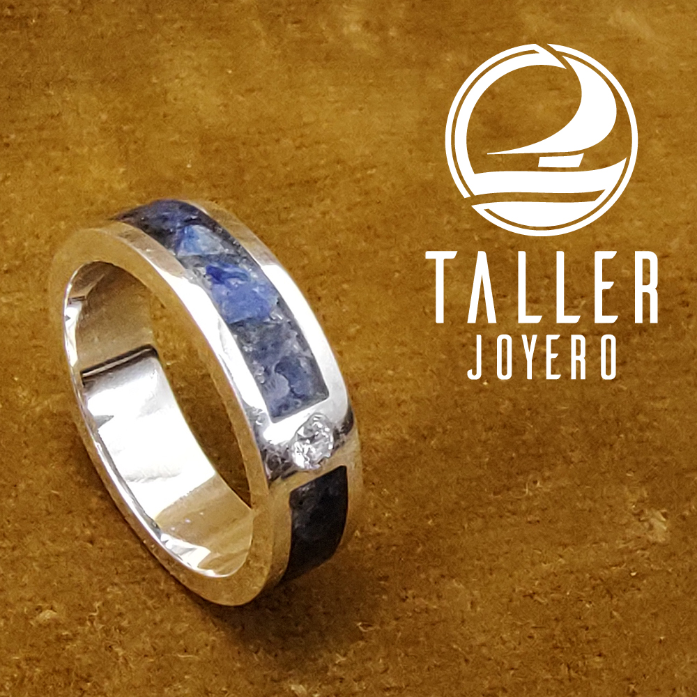 Anillo Lapislasuli Engaste 01 -004 tallerjoyero.cl