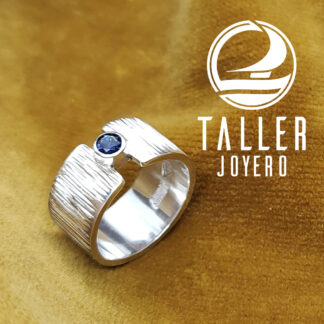 Anillo Plata Engaste 01- 001 tallerjoyero.cl