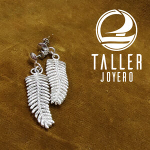 Aros plata helecho 005