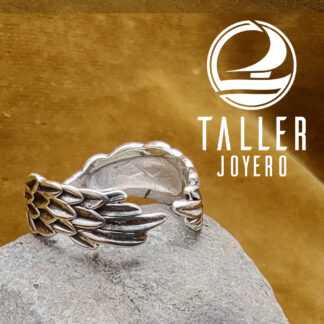 Anillo Diseño Alado 01 -001 tallerjoyero.cl