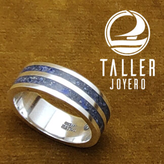 Anillo Doble Lapizlasui 01 -002 tallerjoyero.cl
