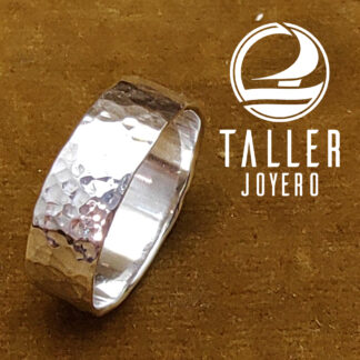 Anillo Hombre Martillado 01 -002 tallerjoyero.cl