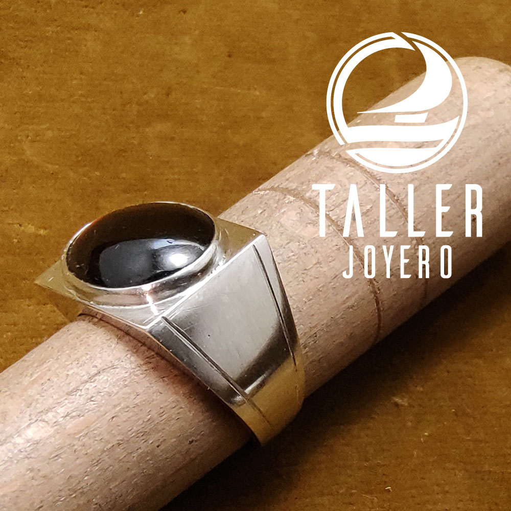 Anillo Sello Con Piedra 01 -002 tallerjoyero