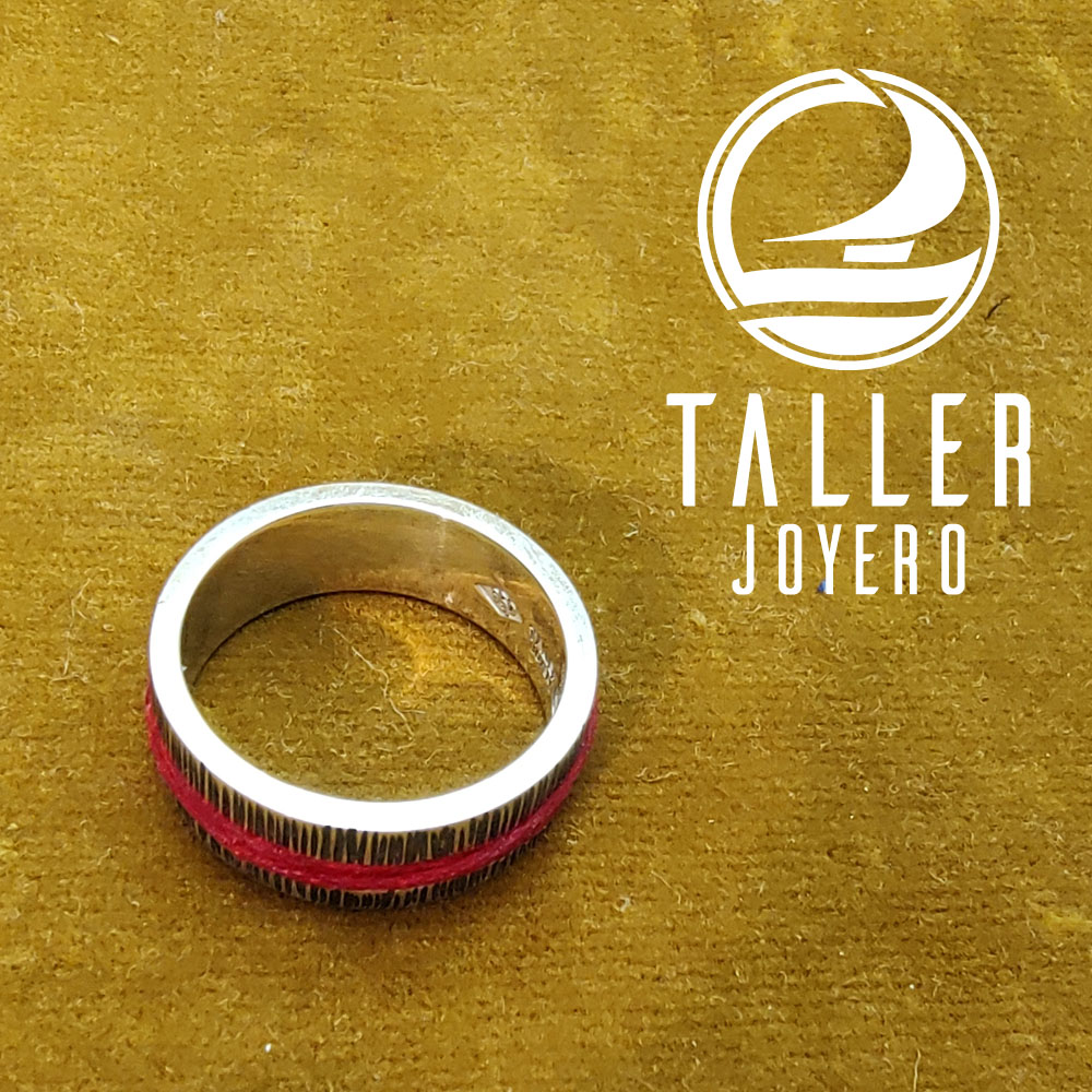 Anillo Diseño Hilo 01 -001 tallerjoyero.cl