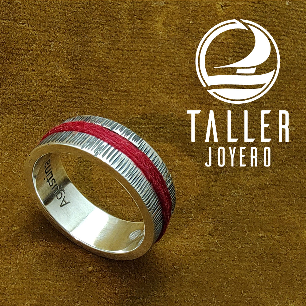 Anillo Diseño Hilo 01 -005 tallerjoyero.cl
