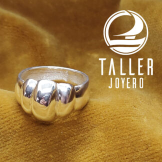 Anillo Plata Diseño 02 -003 tallerjoyero.cl