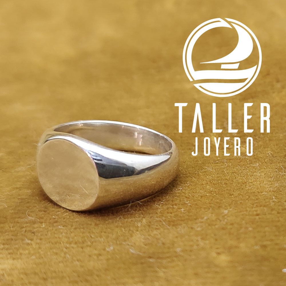 Anillo Sello redondo 01 -003 tallerjoyero.cl