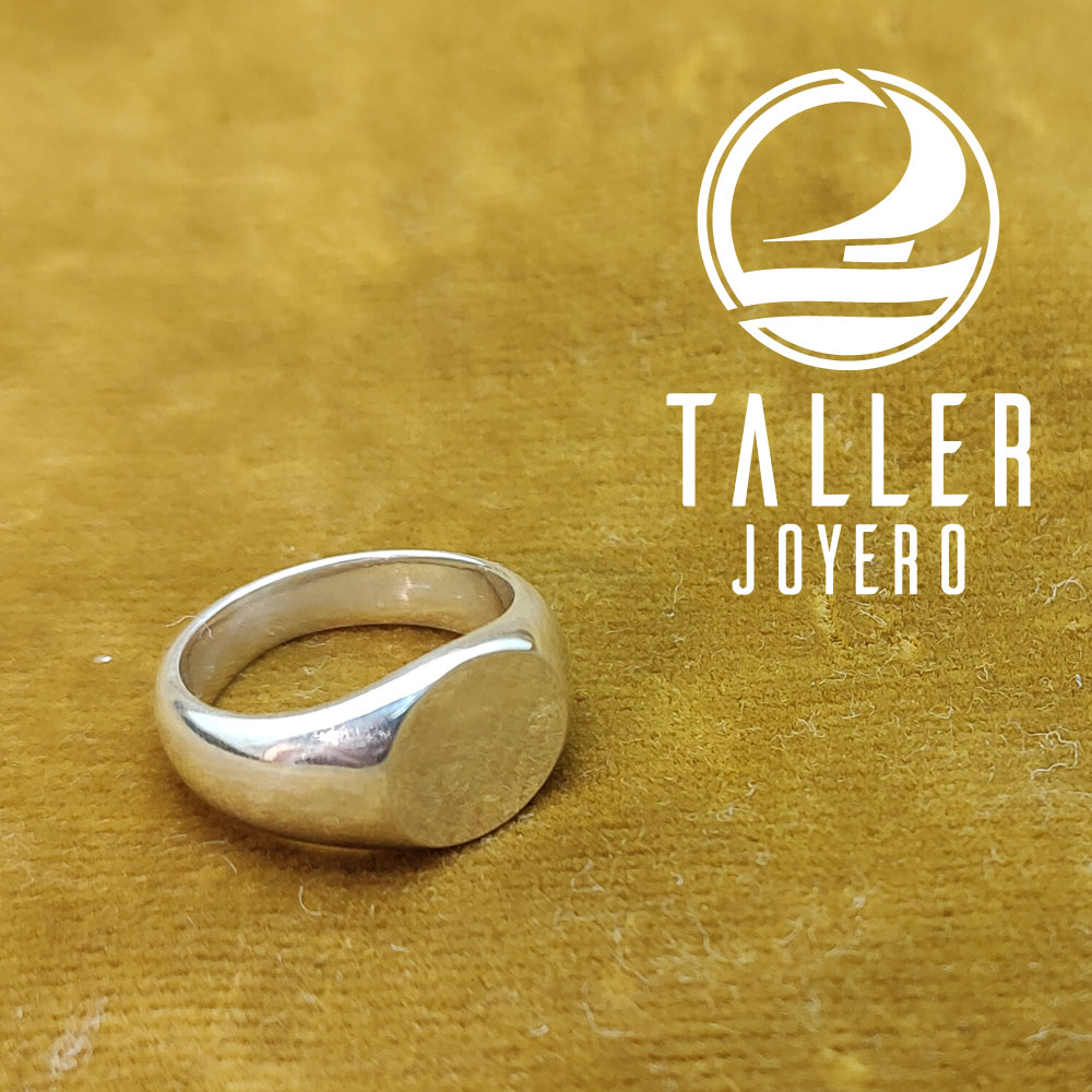 Anillo Sello redondo 01 -005 tallerjoyero.cl