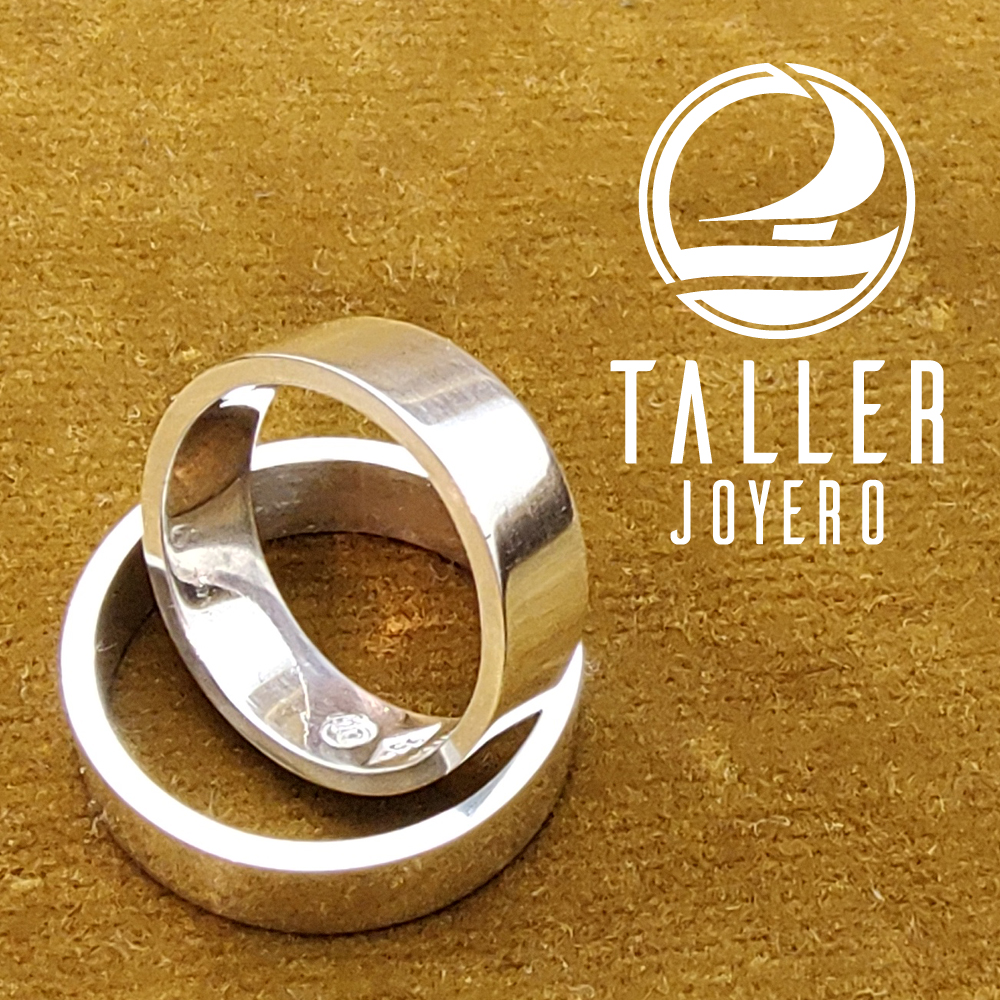 Argollas Plata Diseño 01 -001 tallerjoyero.cl