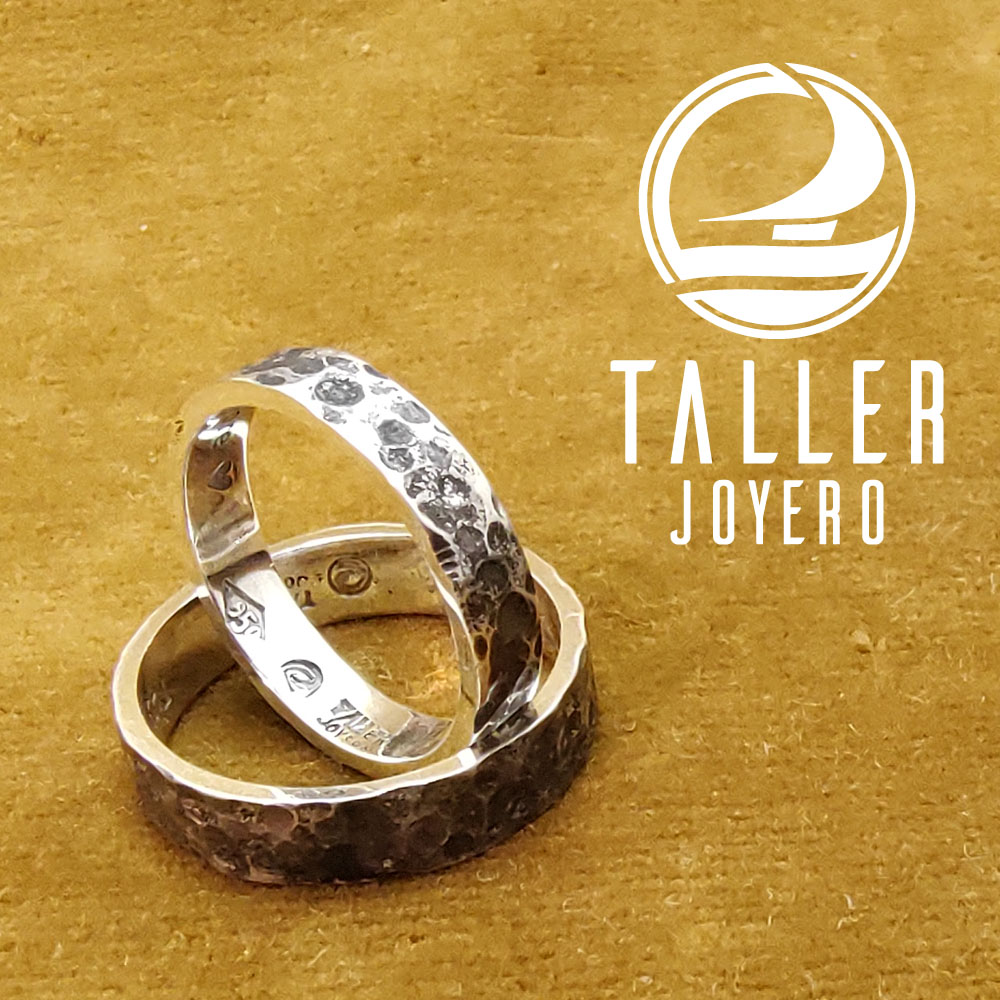 Argollas Plata Diseño 05 -005 tallerjoyero.cl