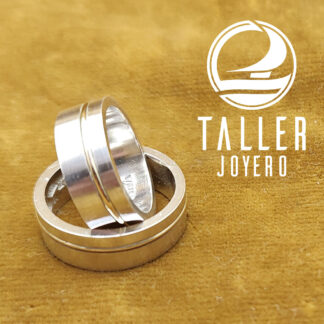 Argollas Plata Oro 02 -004 tallerjoyero.cl