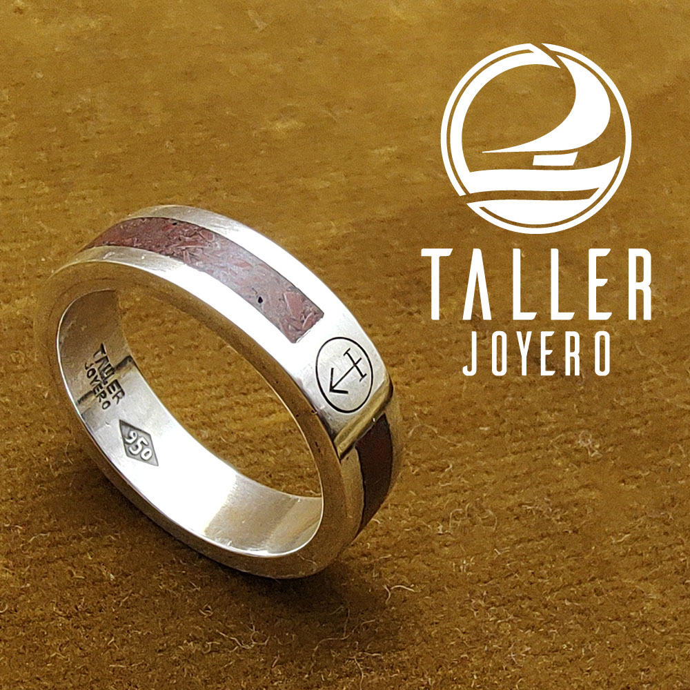 Anillo Jaspe rojo runa 001-002