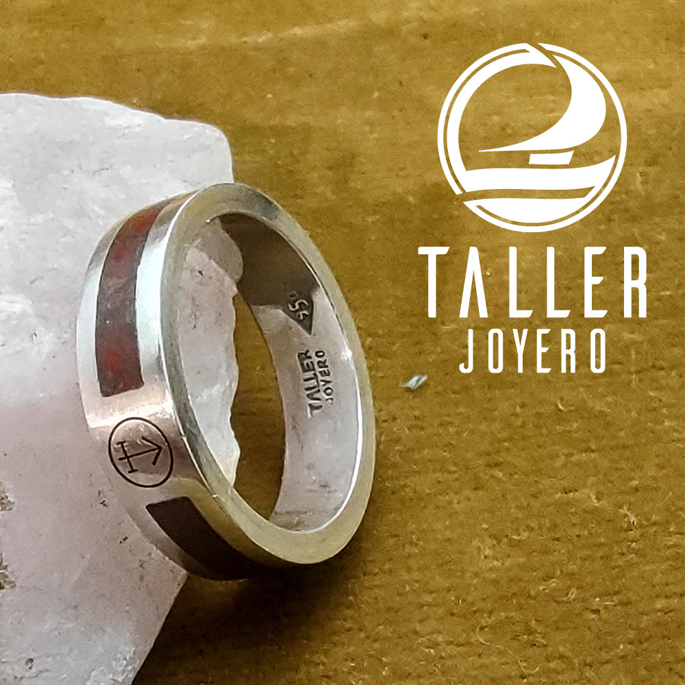 Anillo Jaspe rojo runa 001-004